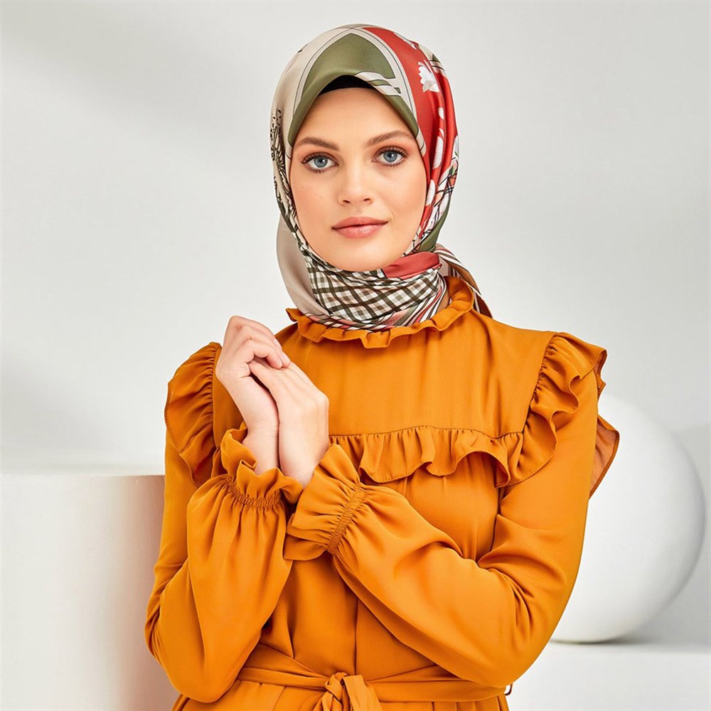 Armine Silk Scarf 2020 Spring-Summer - 8303D 01 - Satin