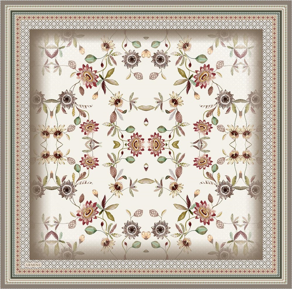 Armine İpek Eşarp 2021 İlkbahar-Yaz - 8528D 01 - Tivil