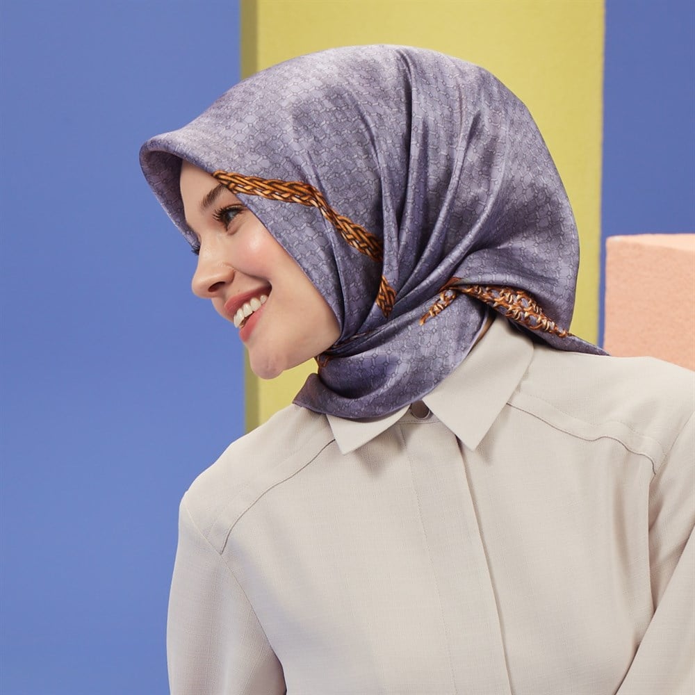 Armine İpek Eşarp 2021 İlkbahar-Yaz - 8513D 87 - Tivil