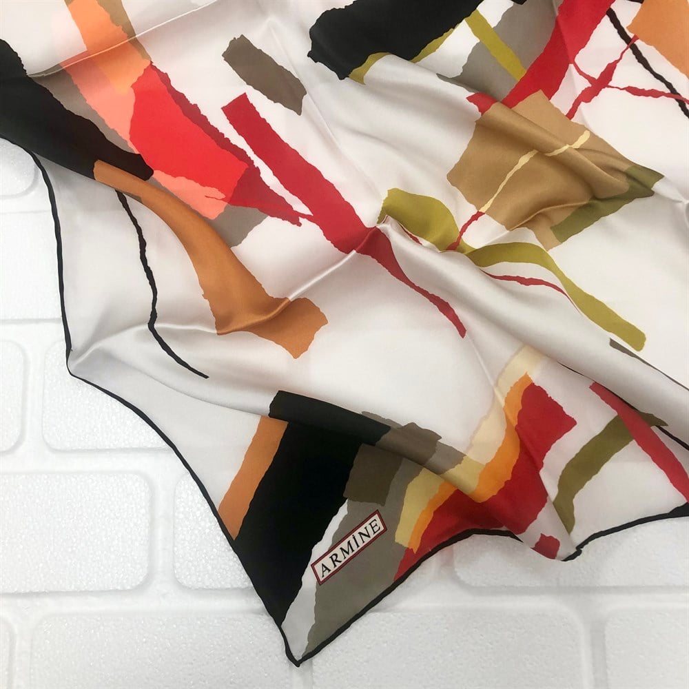 Armine Silk Scarf 2022 Spring-Summer - 8760D-01 - Twill