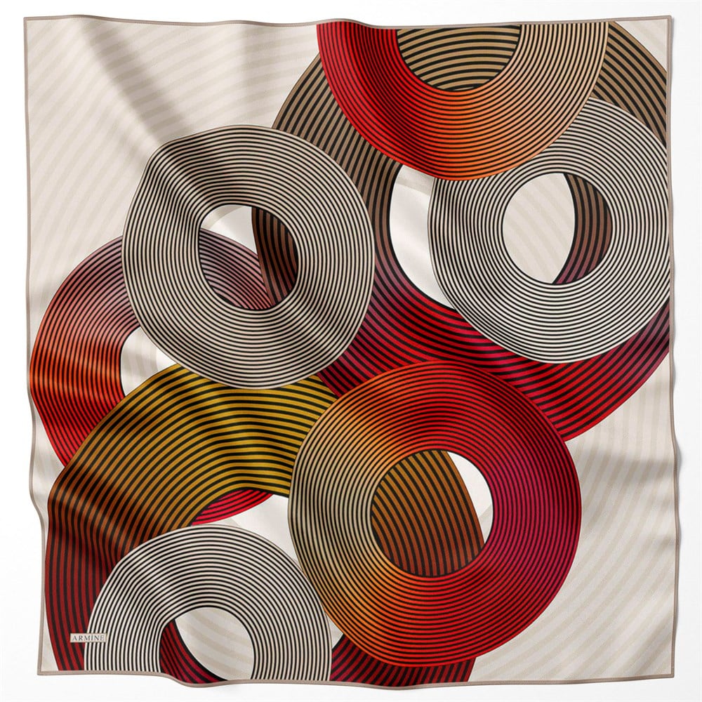 Armine Silk Scarf 2022 Spring-Summer - 8729D-01 - Satin