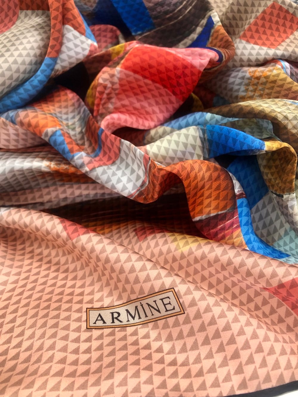 Armine Silk Scarf 2022 Spring-Summer - 8727D-02 - Twill