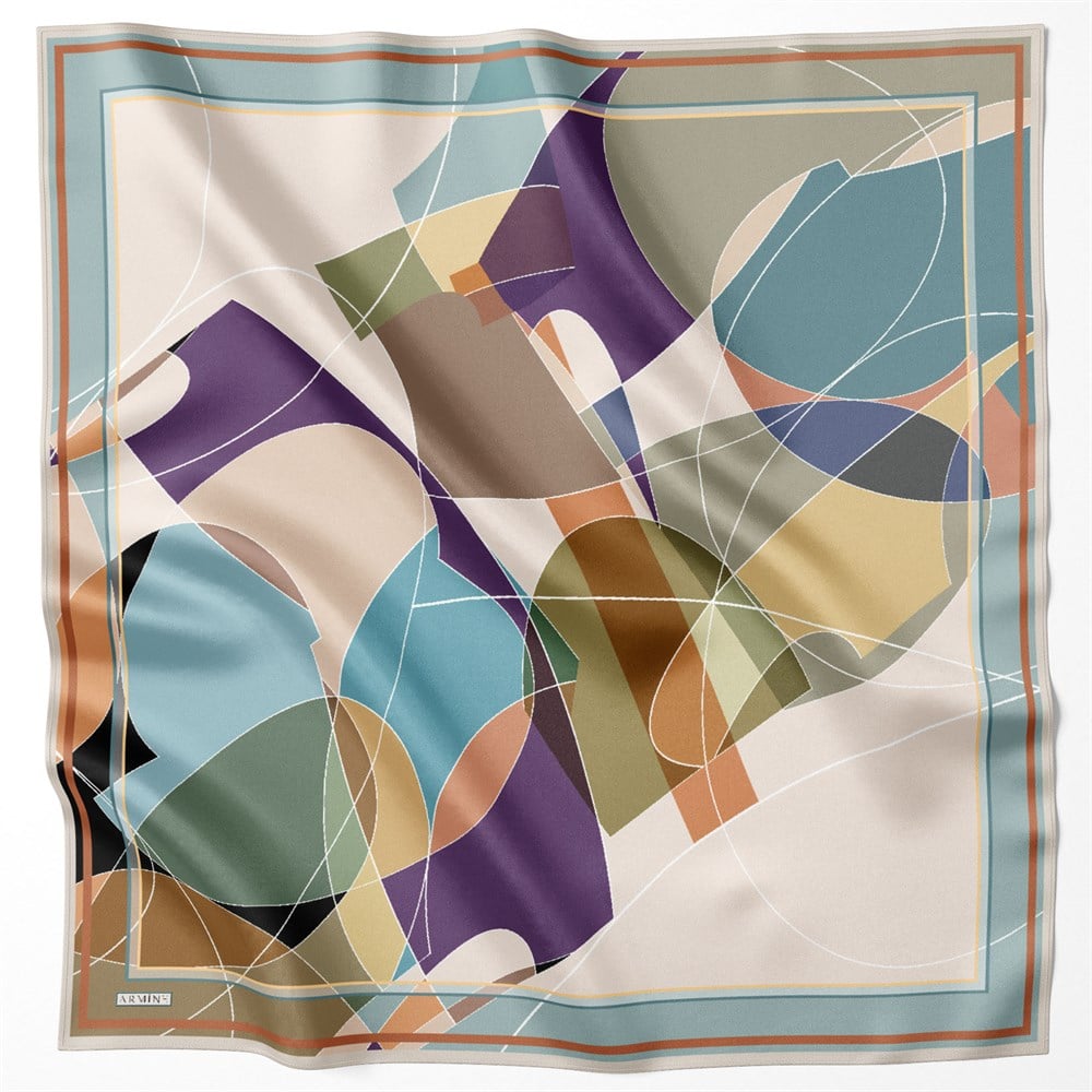 Armine Silk Scarf 2022 Spring-Summer - 8708D-01 - Satin
