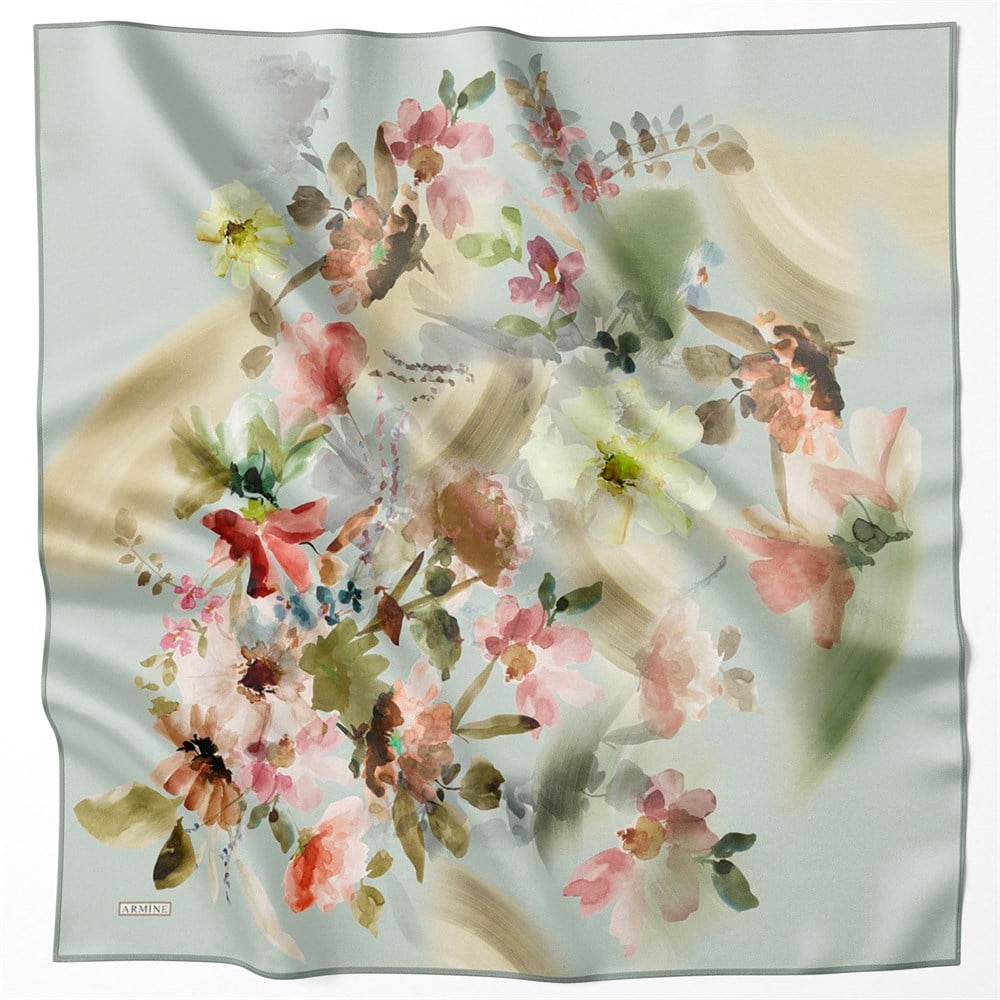Armine Silk Scarf 2022 Spring-Summer - 8717D-35 - Twill