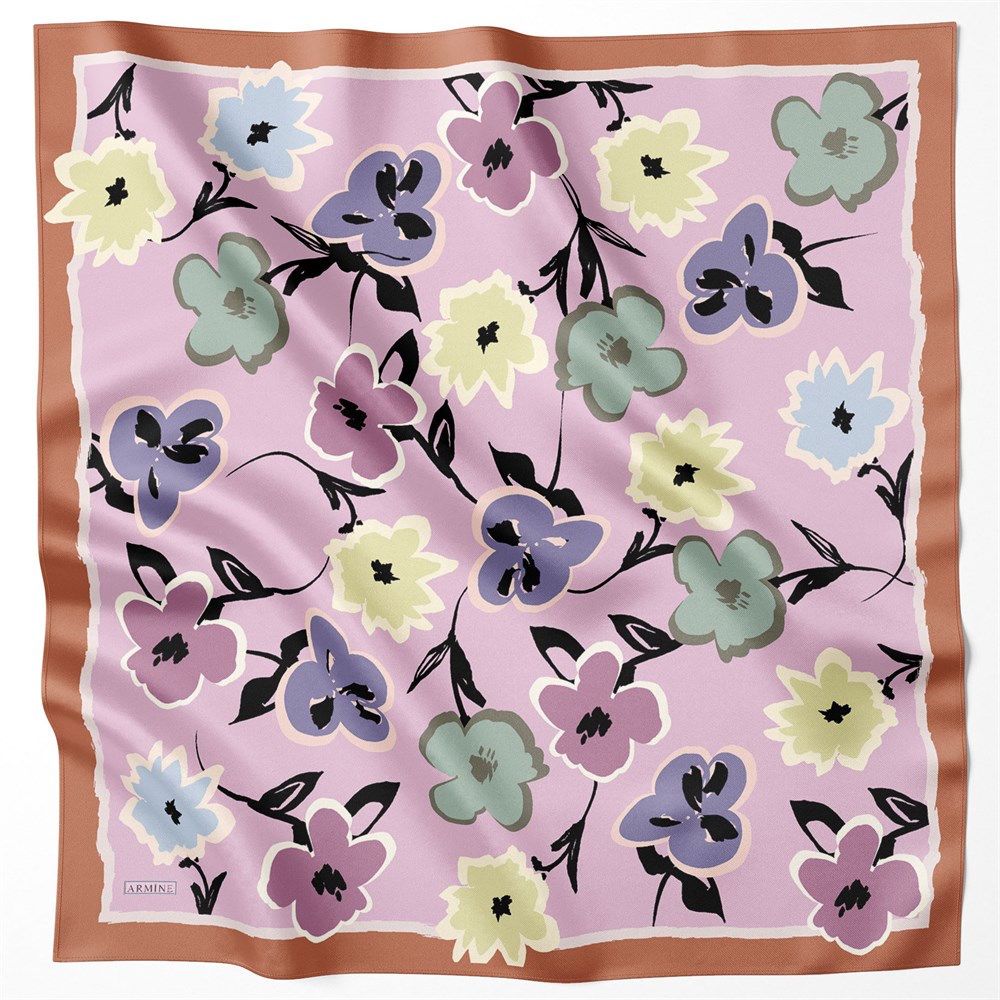 Armine Silk Scarf 2022 Spring-Summer - 8722D-03 - Satin