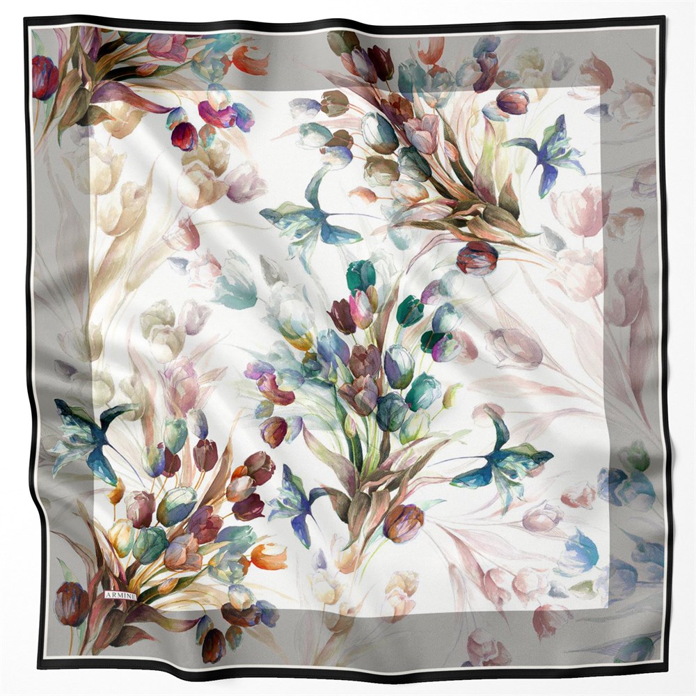 Armine Silk Scarf 2022 Spring-Summer - 8715D-52 - Satin