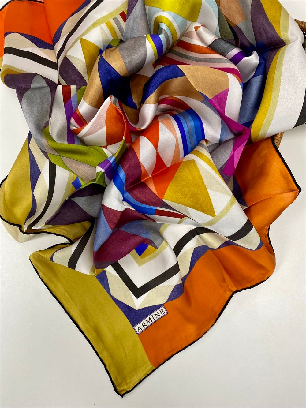 Armine Silk Scarf 2022 Spring-Summer - 8752D-34 - Twill