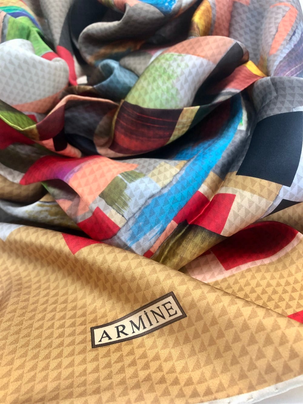 Armine Silk Scarf 2022 Spring-Summer - 8727D-32 - Twill
