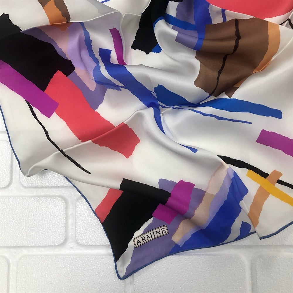 Armine Silk Scarf 2022 Spring-Summer - 8760D-50 - Twill
