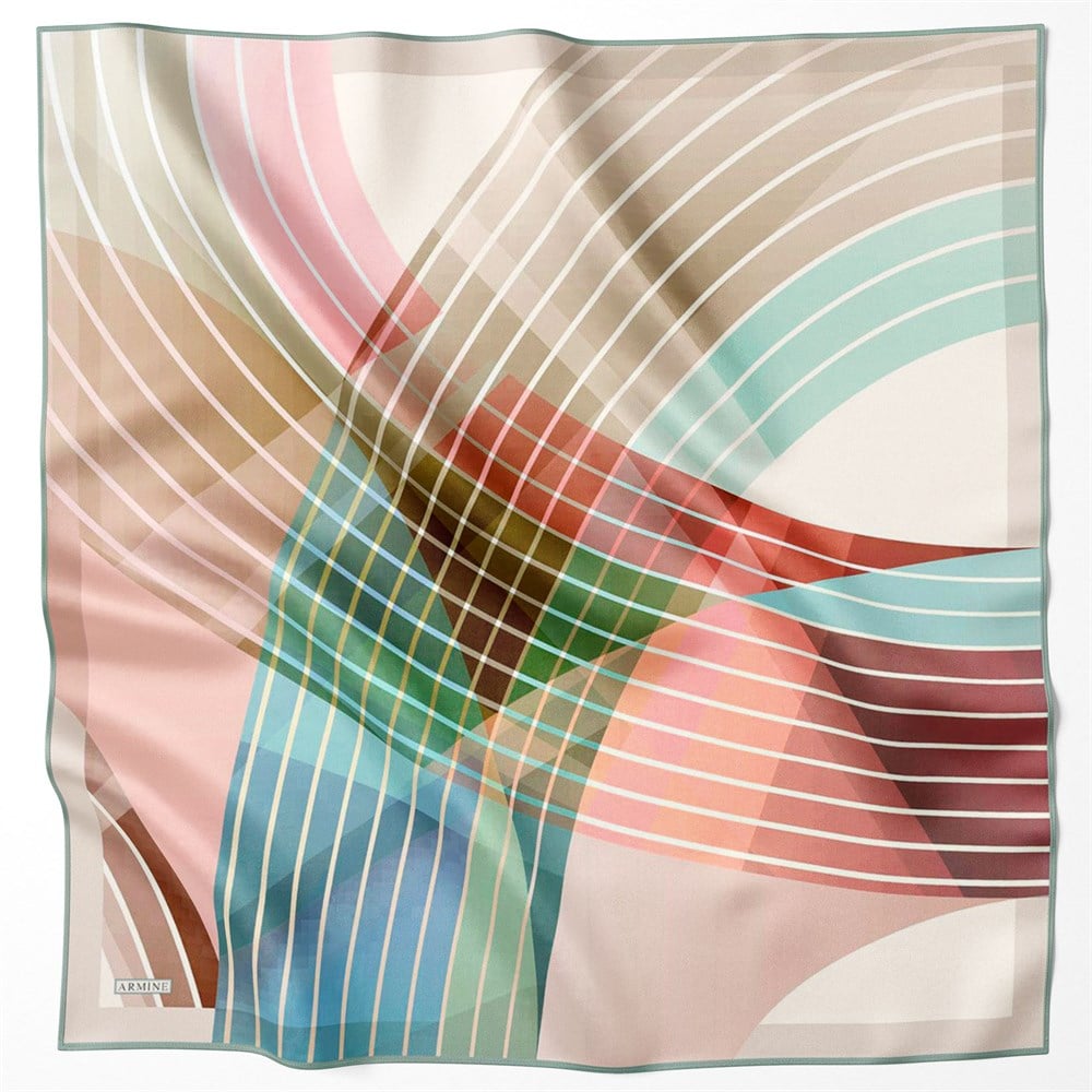 Armine Silk Scarf 2022 Spring-Summer - 8711D-41 - Satin