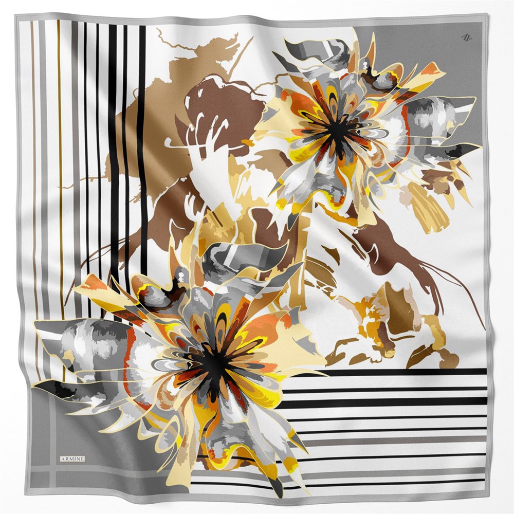 Armine Silk Scarf 2022 Spring-Summer - 8710D-05 - Twill