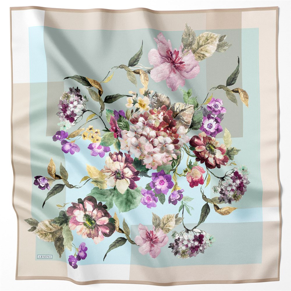 Armine Silk Scarf 2022 Spring-Summer - 8707D-33 - Twill