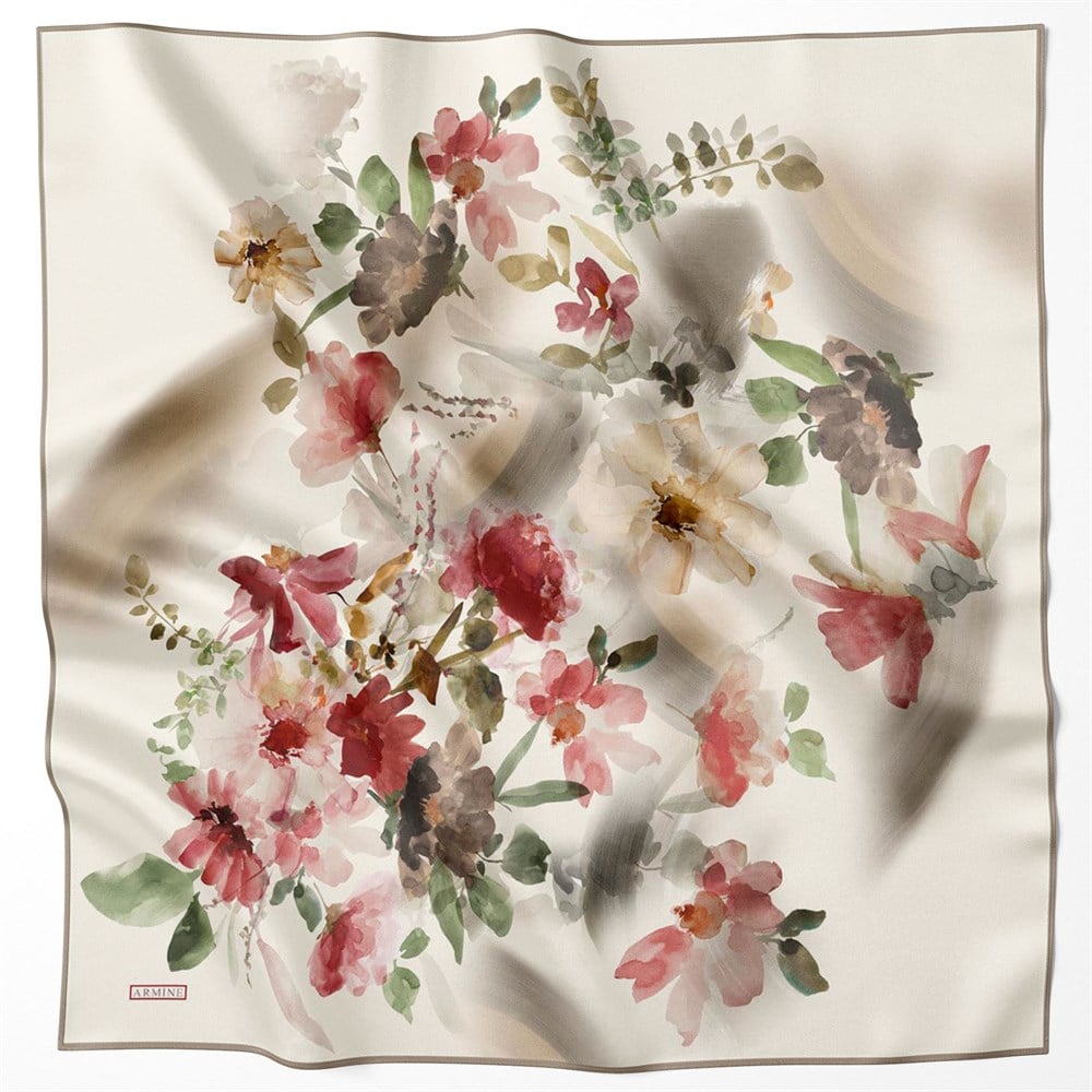 Armine Silk Scarf 2022 Spring-Summer - 8717D-07 - Twill