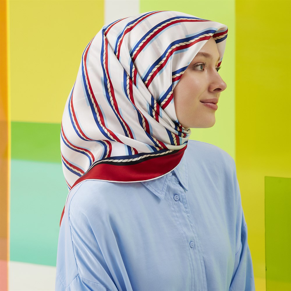 Armine İpek Eşarp 2022 İlkbahar-Yaz - 8719D-32 - Tivil