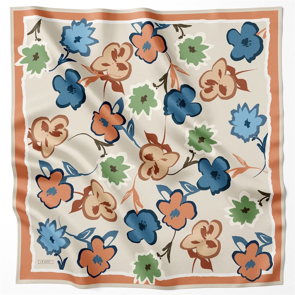 Armine Silk Scarf 2022 Spring-Summer - 8722D-36 - Satin