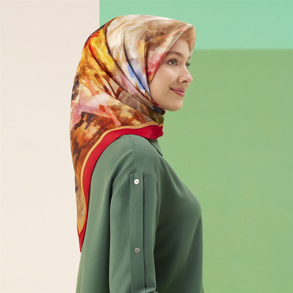 Armine İpek Eşarp 2022 İlkbahar-Yaz - 8750D-50 - Tivil