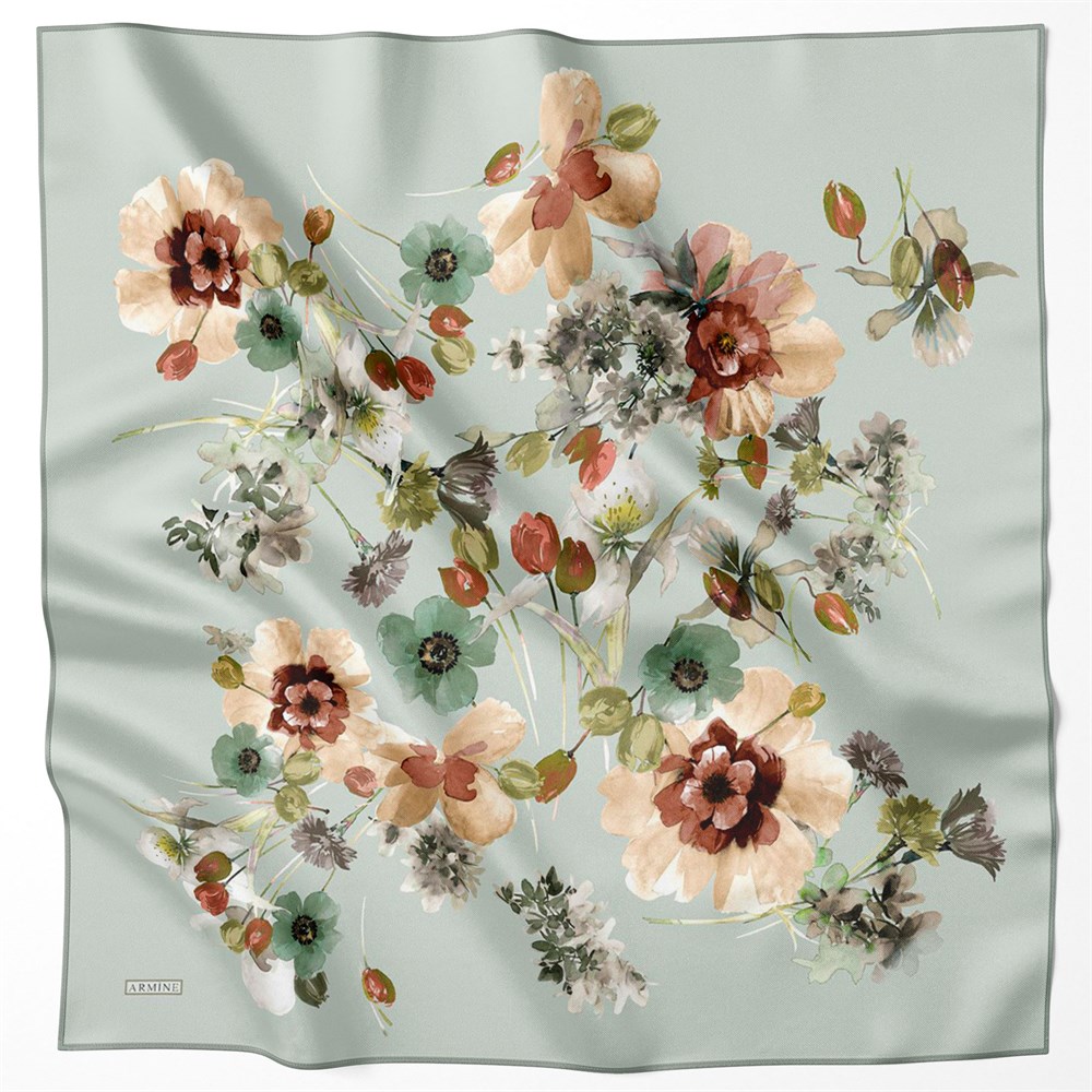 Armine Silk Scarf 2022 Spring-Summer - 8723D-39 - Twill