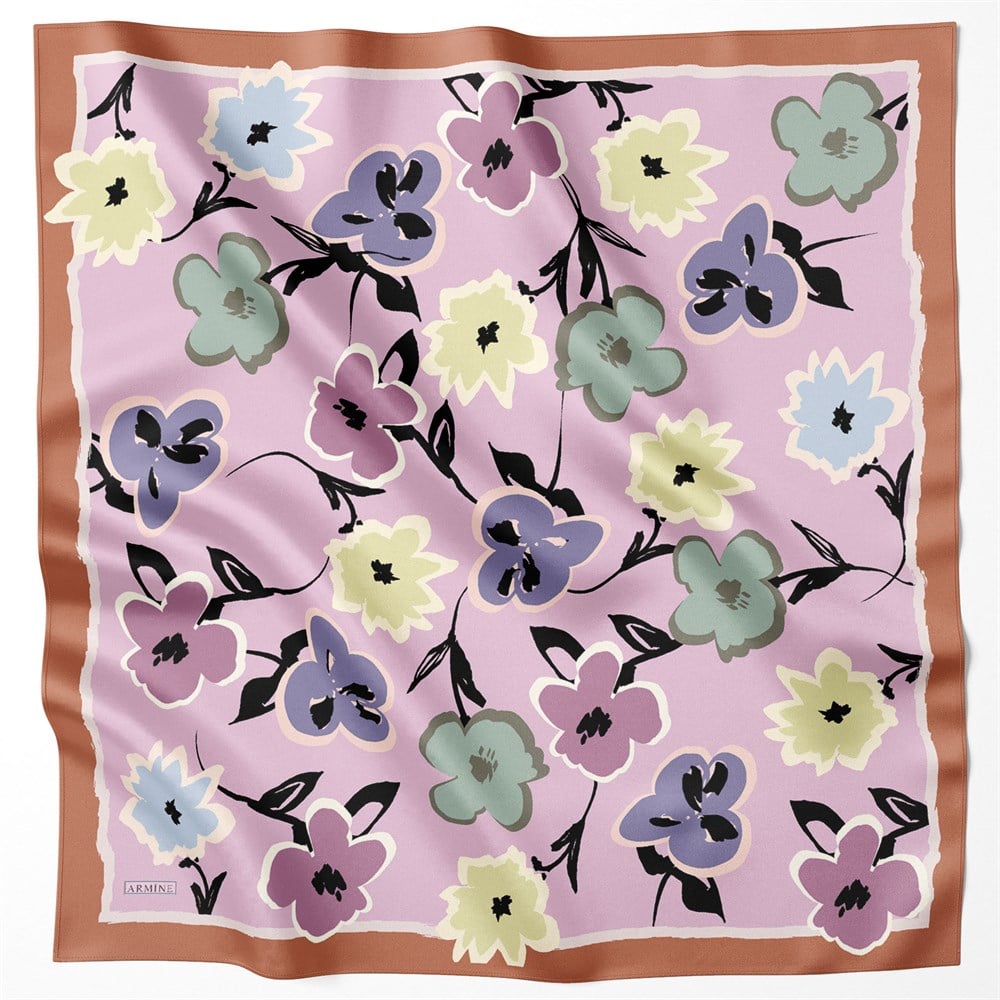 Armine Silk Scarf 2022 Spring-Summer - 8722D-03 - Twill