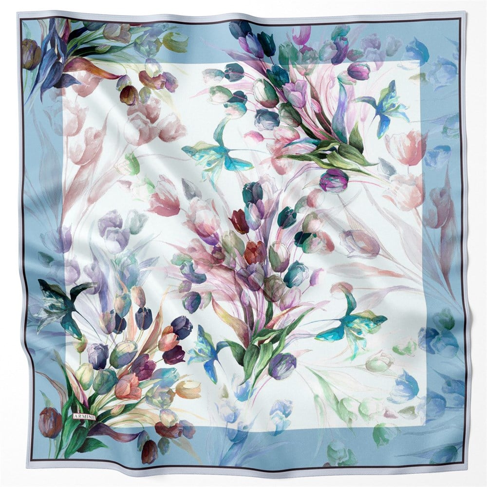 Armine Silk Scarf 2022 Spring-Summer - 8715D-50 - Satin