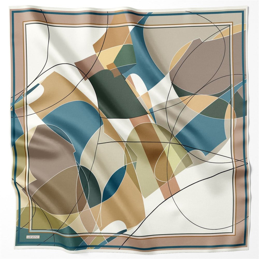 Armine Silk Scarf 2022 Spring-Summer - 8708D-08 - Satin