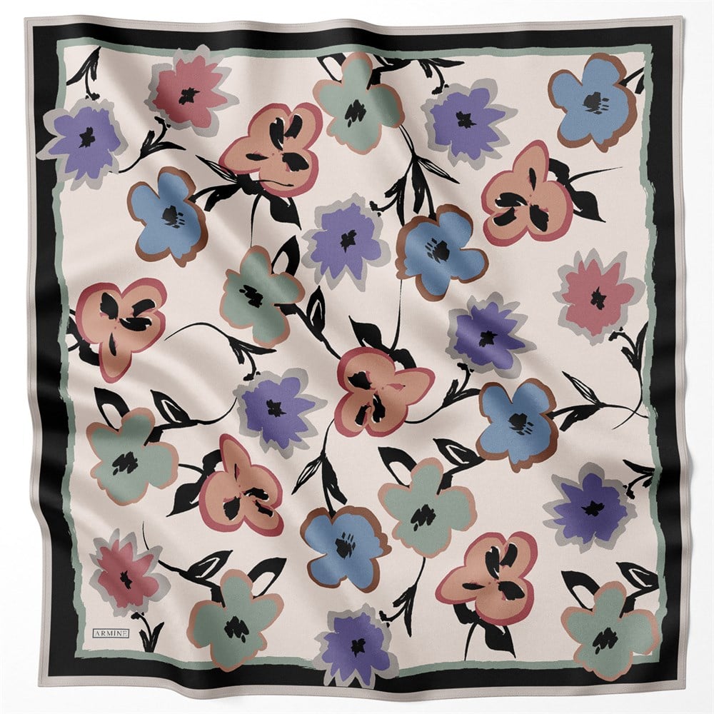 Armine Silk Scarf 2022 Spring-Summer - 8722D-54 - Satin