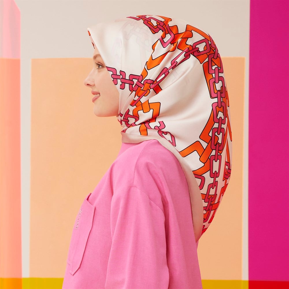 Armine İpek Eşarp 2022 İlkbahar-Yaz - 8736D-11 - Tivil