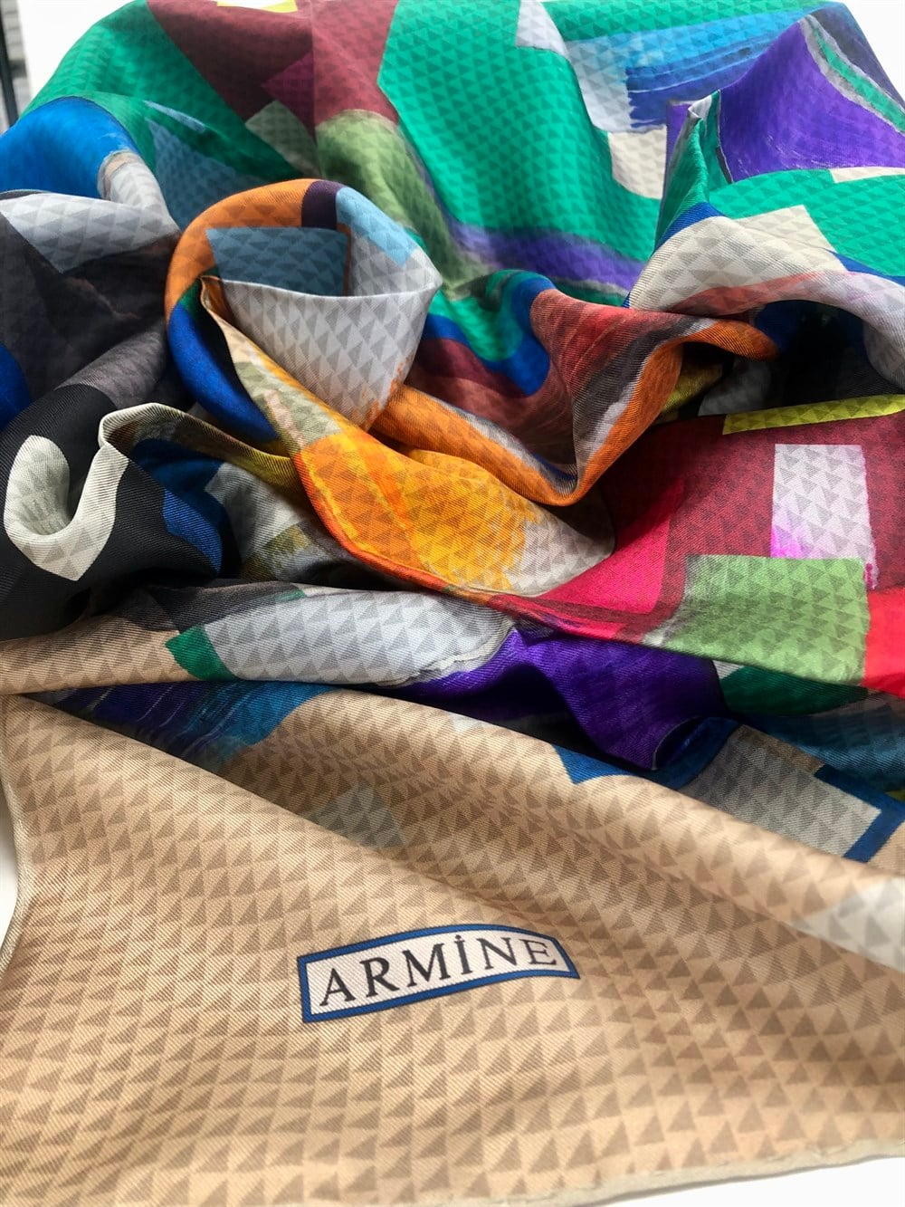 Armine İpek Eşarp 2022 İlkbahar-Yaz - 8727D-54 - Tivil