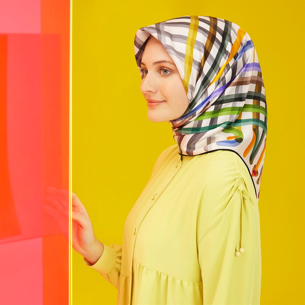 Armine İpek Eşarp 2022 İlkbahar-Yaz - 8701D-09 - Tivil