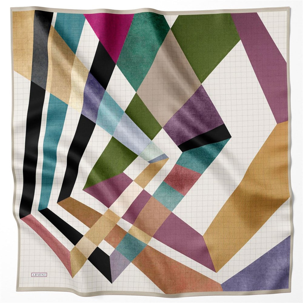 Armine Silk Scarf 2022 Spring-Summer - 8705D-09 - Satin