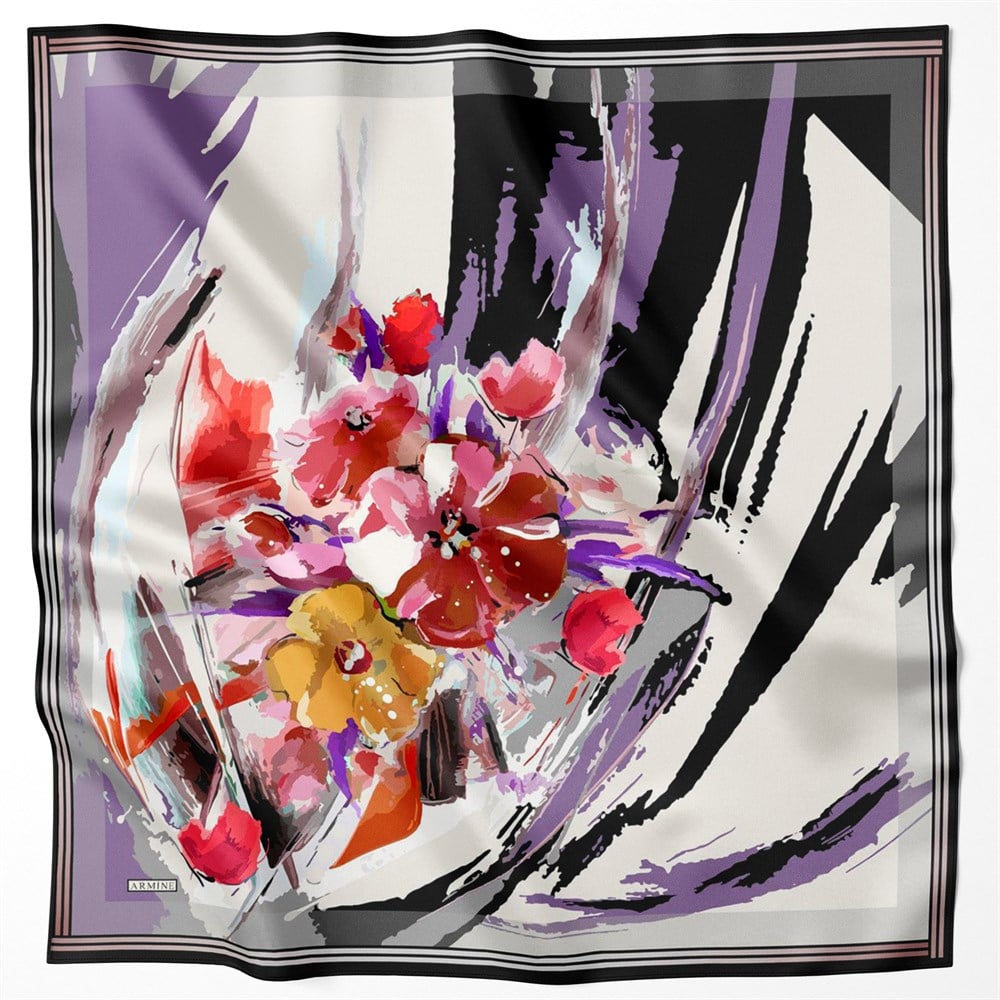 Armine Silk Scarf 2022 Spring-Summer - 8713D-53 - Twill