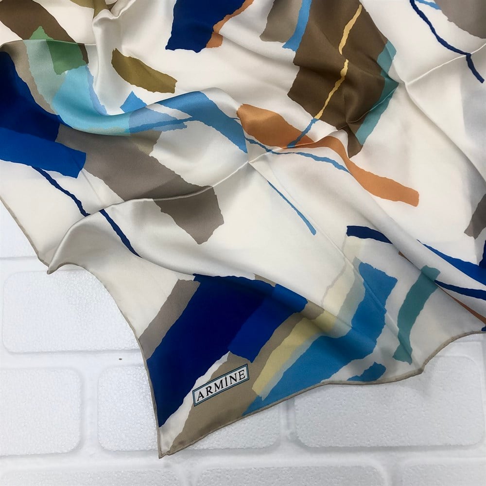Armine Silk Scarf 2022 Spring-Summer - 8760D-32 - Twill