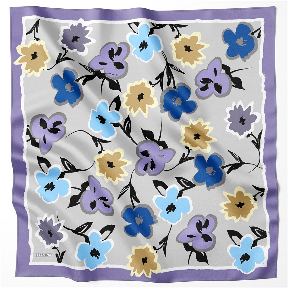 Armine Silk Scarf 2022 Spring-Summer - 8722D-08 - Twill