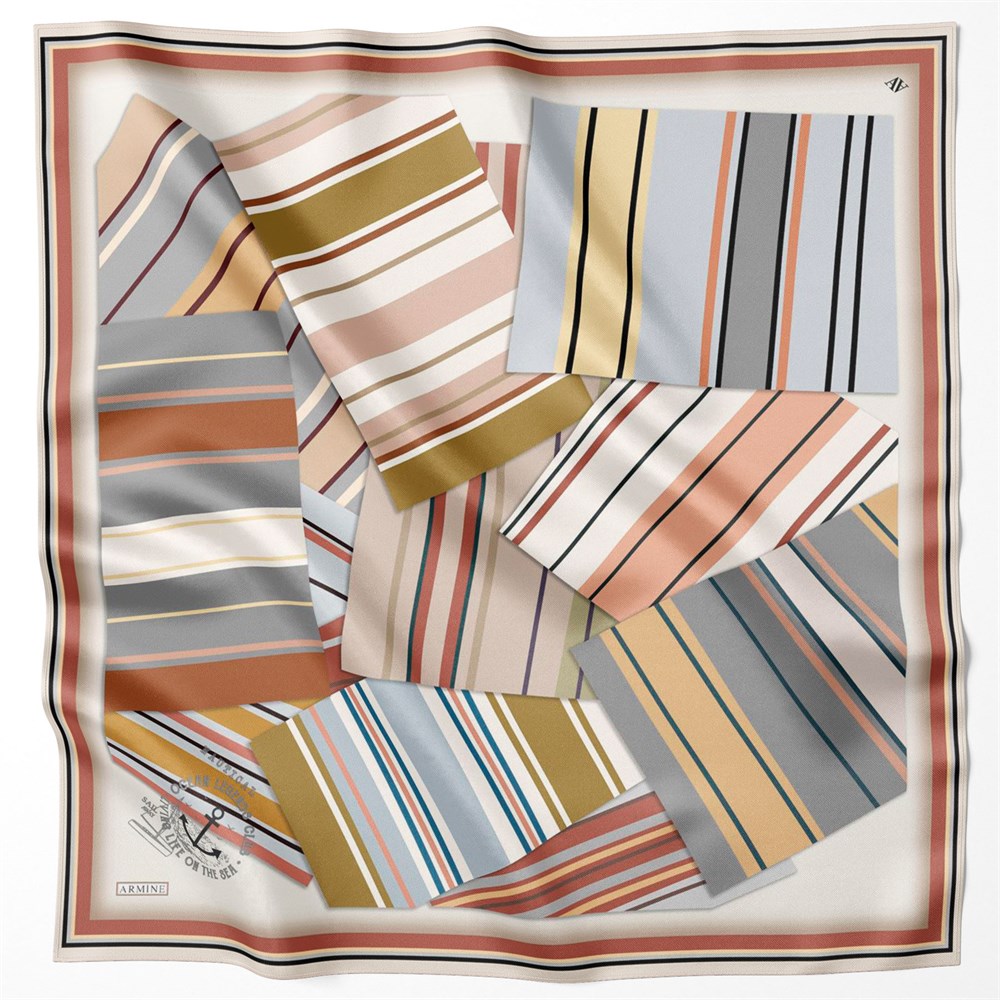 Armine Silk Scarf 2022 Spring-Summer - 8704D-34 - Satin