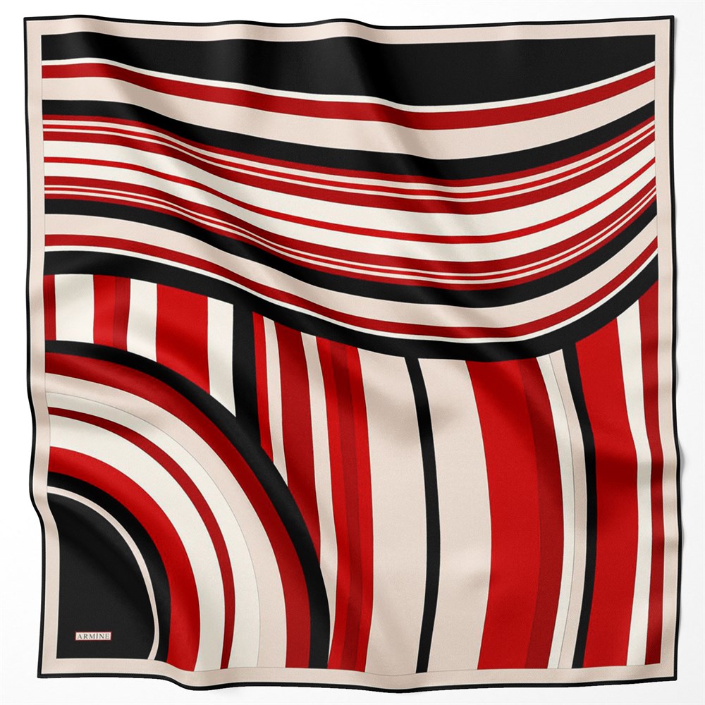 Armine Silk Scarf 2022 Spring-Summer - 8721D-01 - Satin