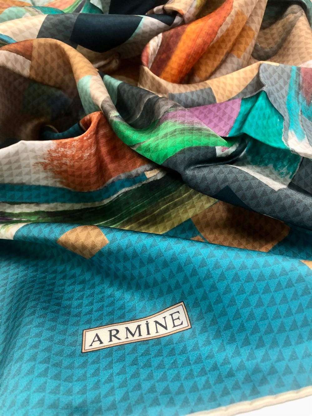 Armine Silk Scarf 2022 Spring-Summer - 8727D-34 - Twill