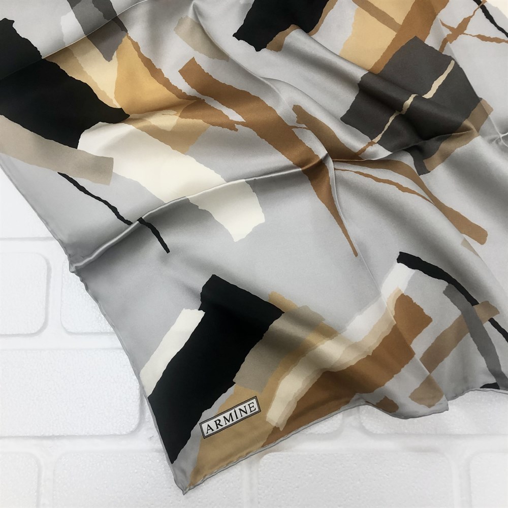 Armine Silk Scarf 2022 Spring-Summer - 8760D-07 - Satin