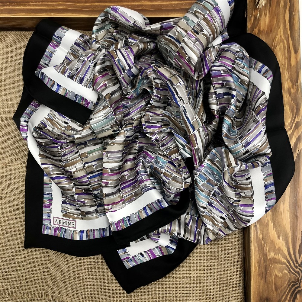 Armine Silk Scarf 2022 Spring-Summer - 8745D-12 - Twill