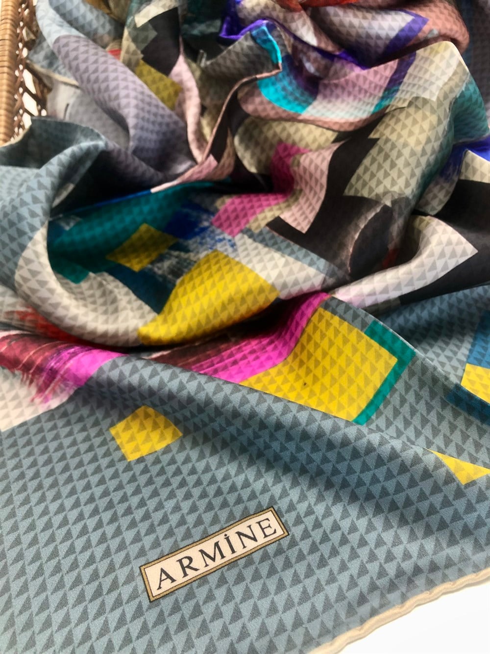 Armine Silk Scarf 2022 Spring-Summer - 8727D-50 - Twill