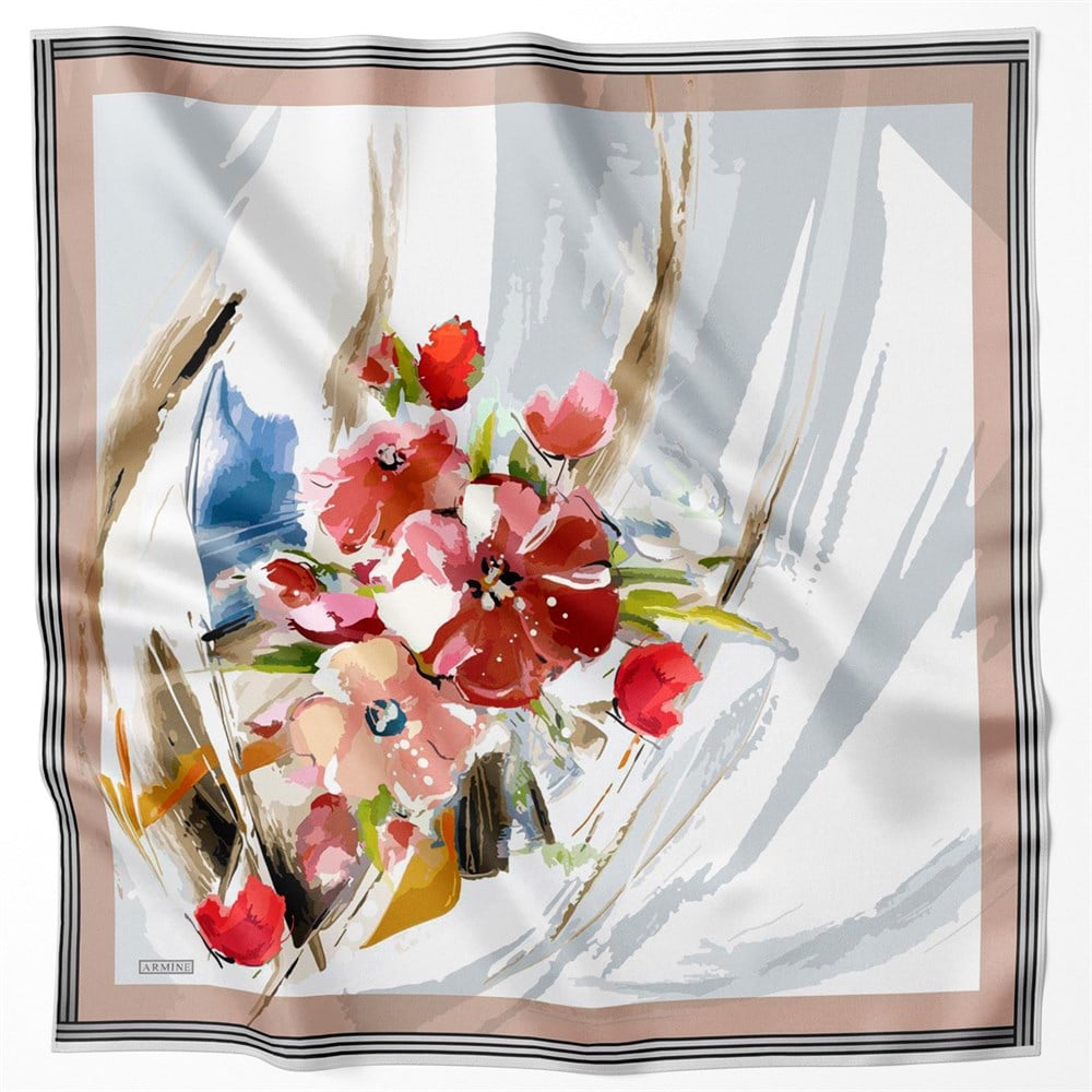 Armine İpek Eşarp 2022 İlkbahar-Yaz - 8713D-33 - Sura