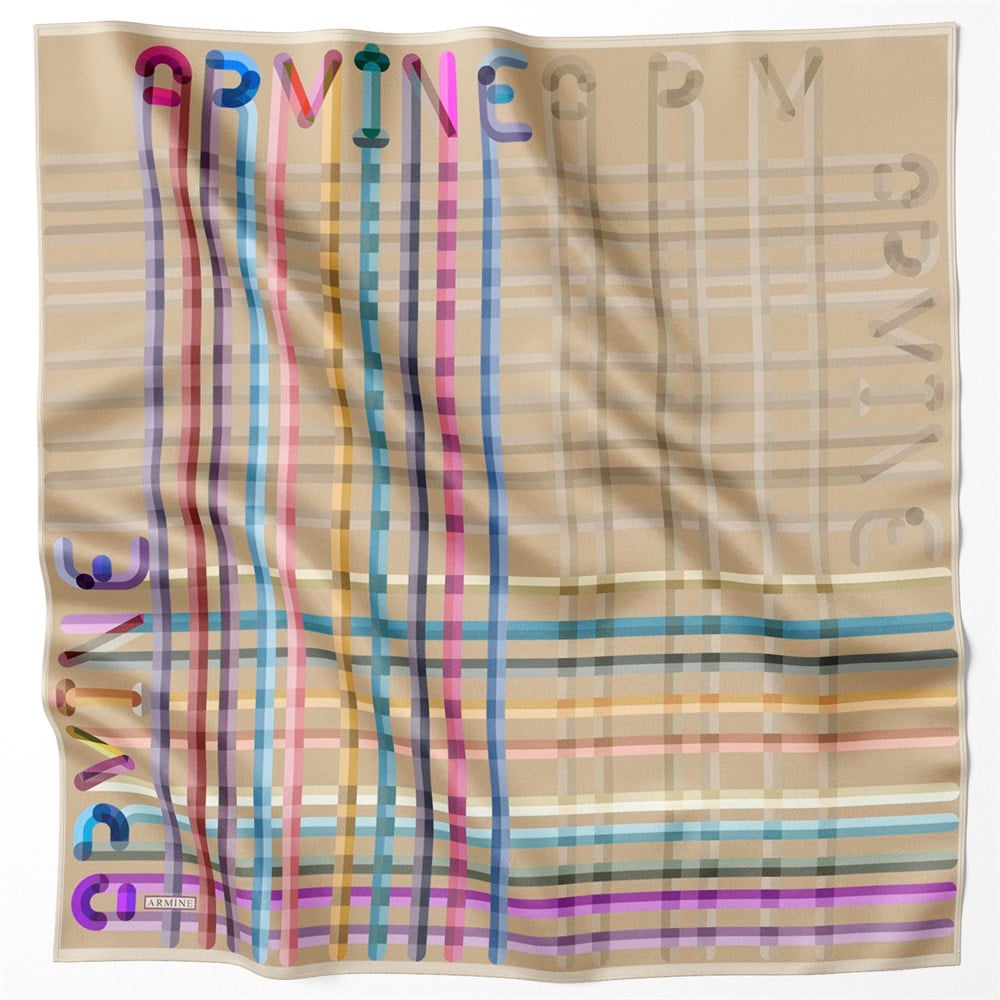Armine Silk Scarf 2022 Spring-Summer - 8701D-45 - Twill