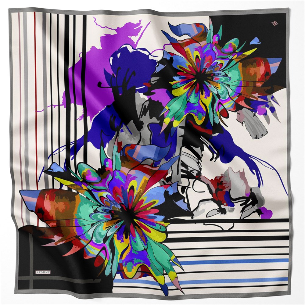 Armine Silk Scarf 2022 Spring-Summer - 8710D-53 - Twill