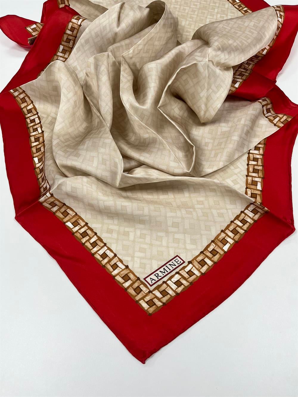 Armine Silk Scarf 2022 Spring-Summer - 8758D-02 - Satin