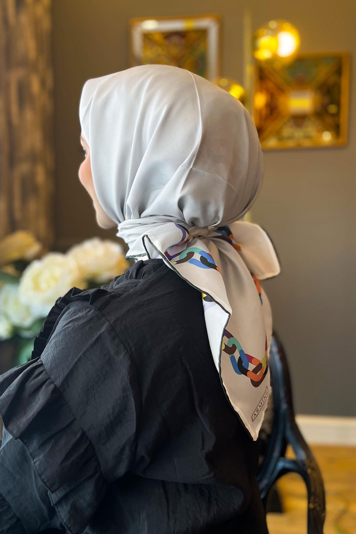 Armine İpek Eşarp 2023 İlkbahar-Yaz - 8908D-54 - Tivil