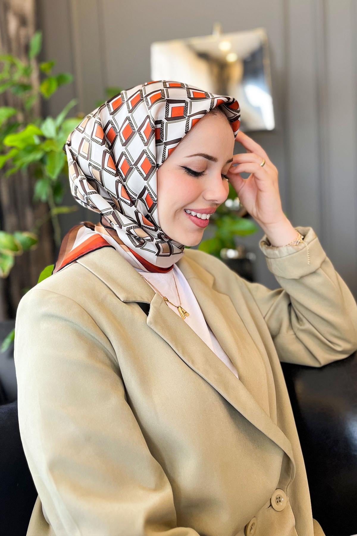 Armine İpek Eşarp 2023 İlkbahar-Yaz - 8913D-39 - Tivil