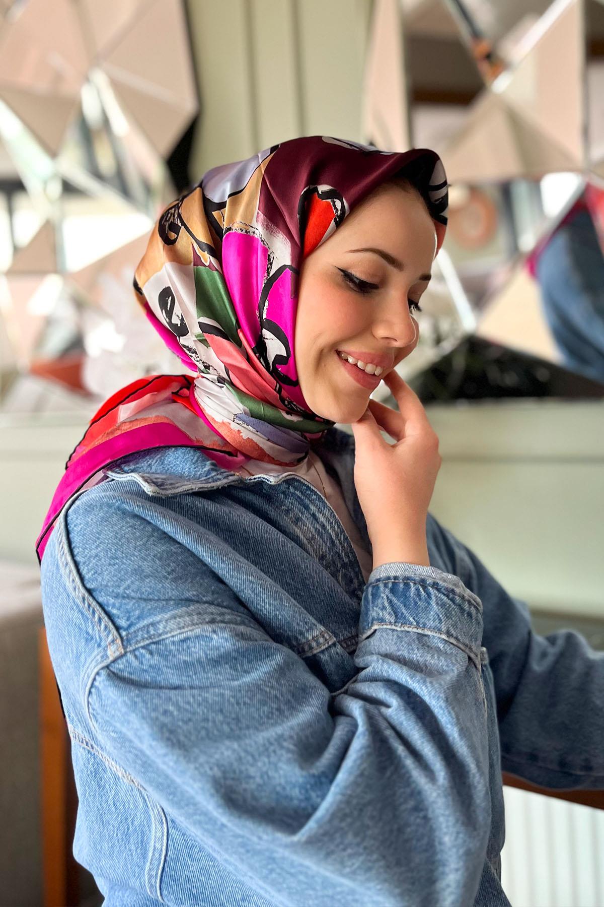 Armine İpek Eşarp 2023 İlkbahar-Yaz - 8914D-13 - Tivil