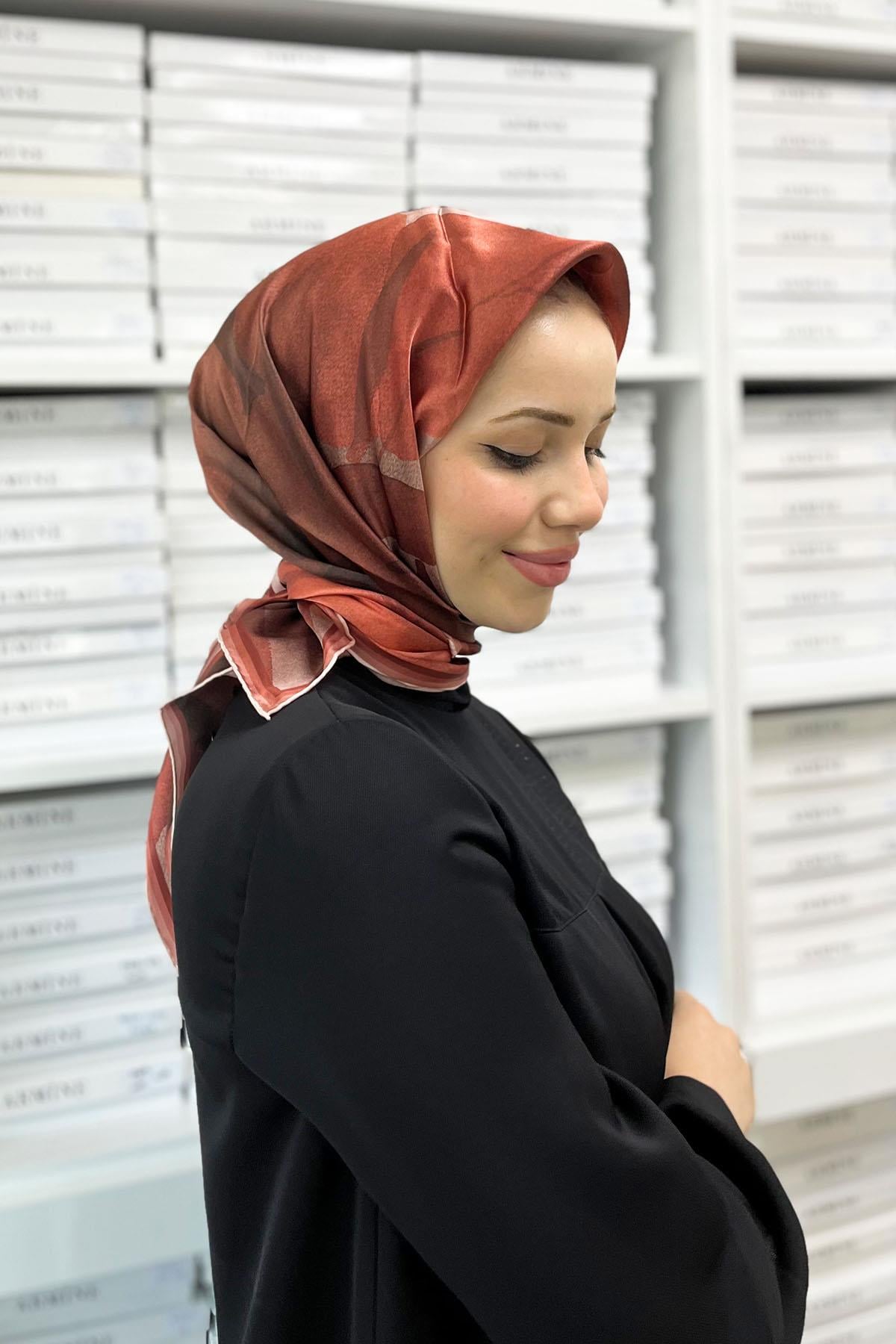 Armine İpek Eşarp 2023 İlkbahar-Yaz - 8953D-33 - Tivil