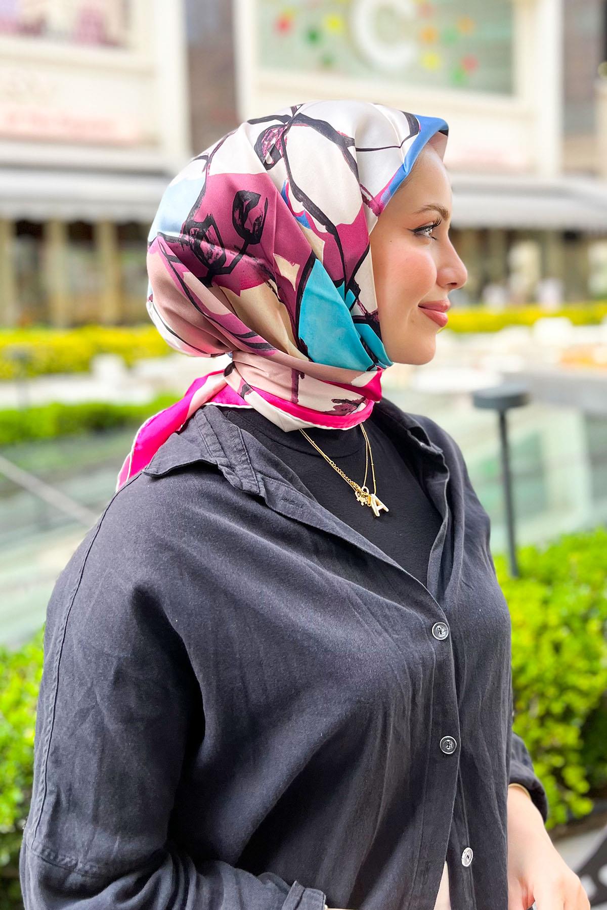 Armine İpek Eşarp 2023 İlkbahar-Yaz - 8914D-57 - Tivil