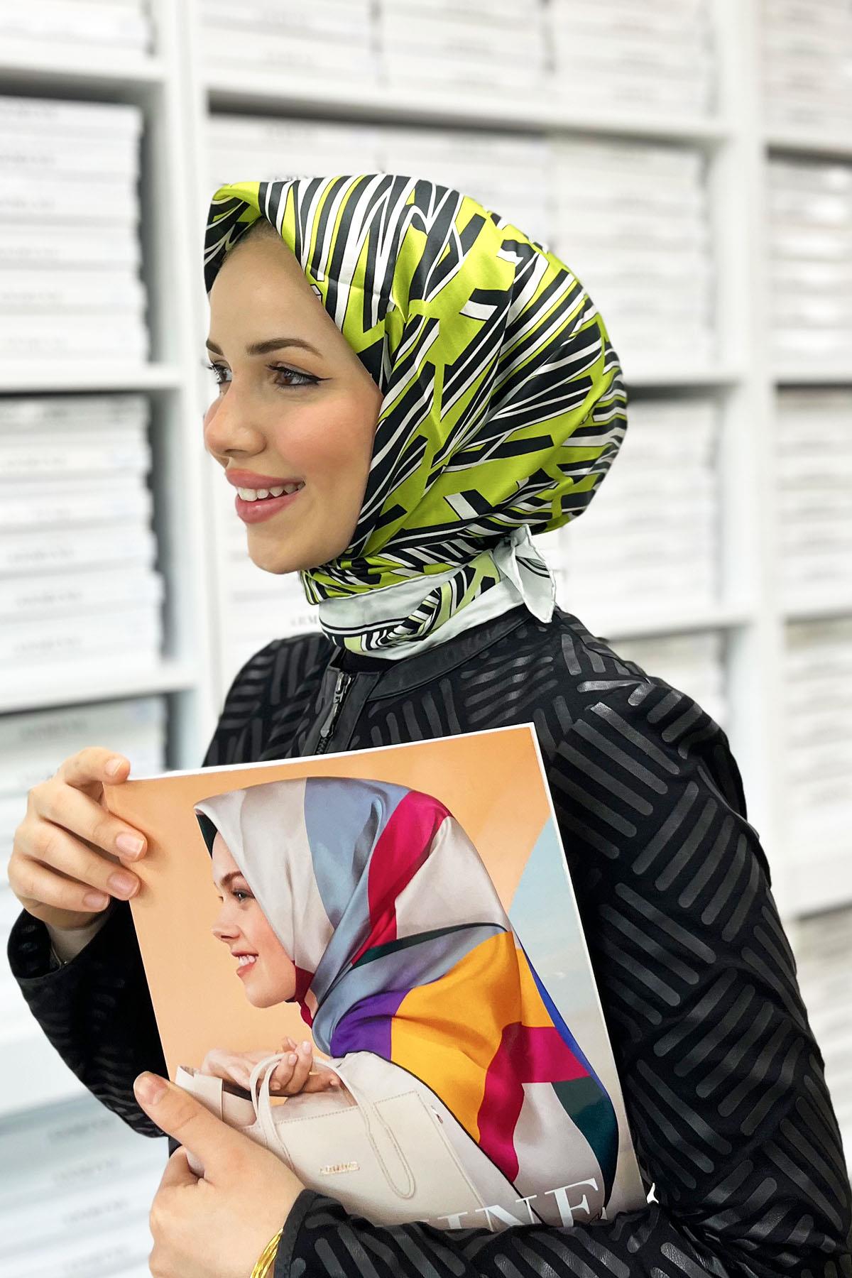 Armine İpek Eşarp 2023 İlkbahar-Yaz - 8911D-58 - Tivil