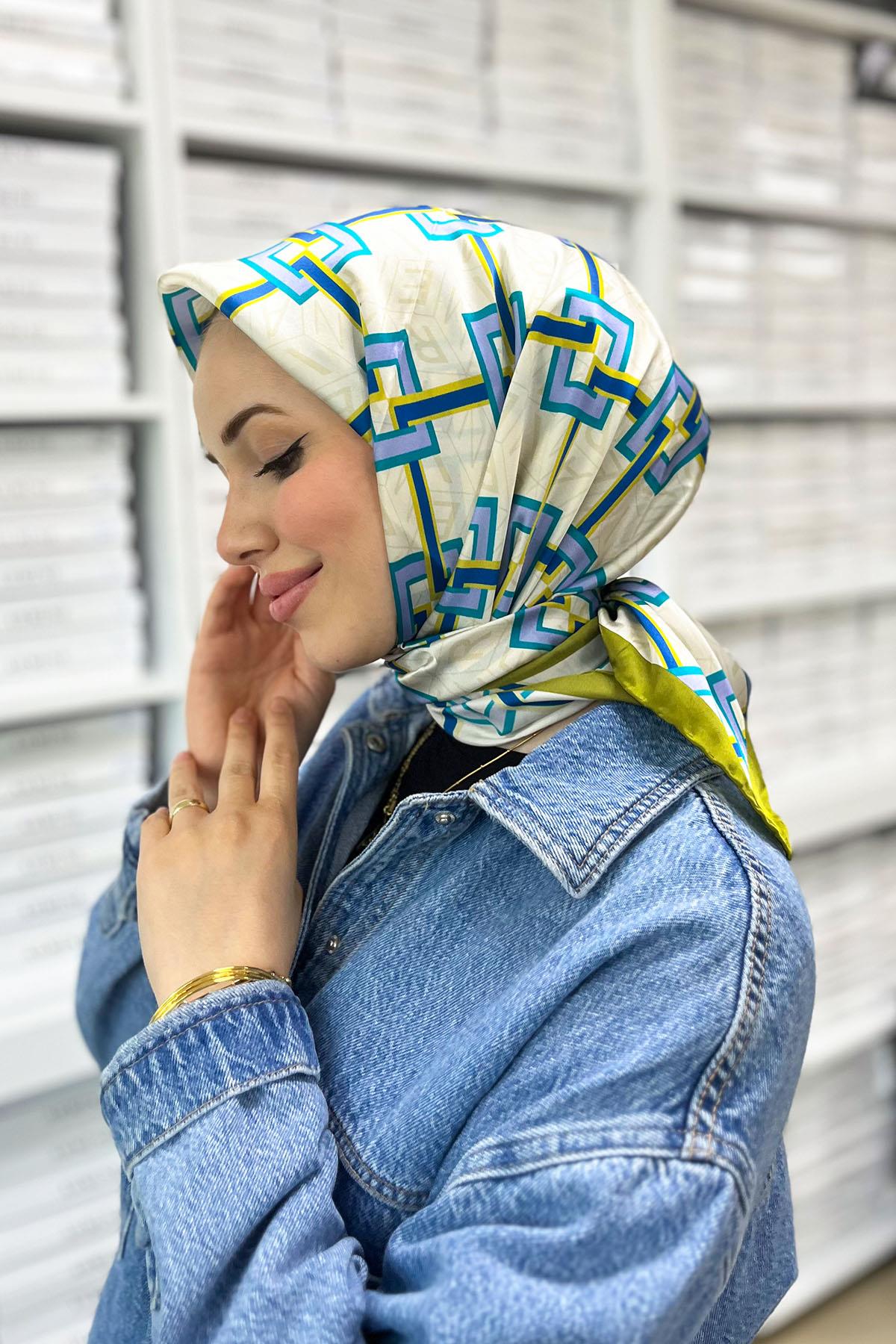 Armine İpek Eşarp 2023 İlkbahar-Yaz - 8940D-03 - Tivil