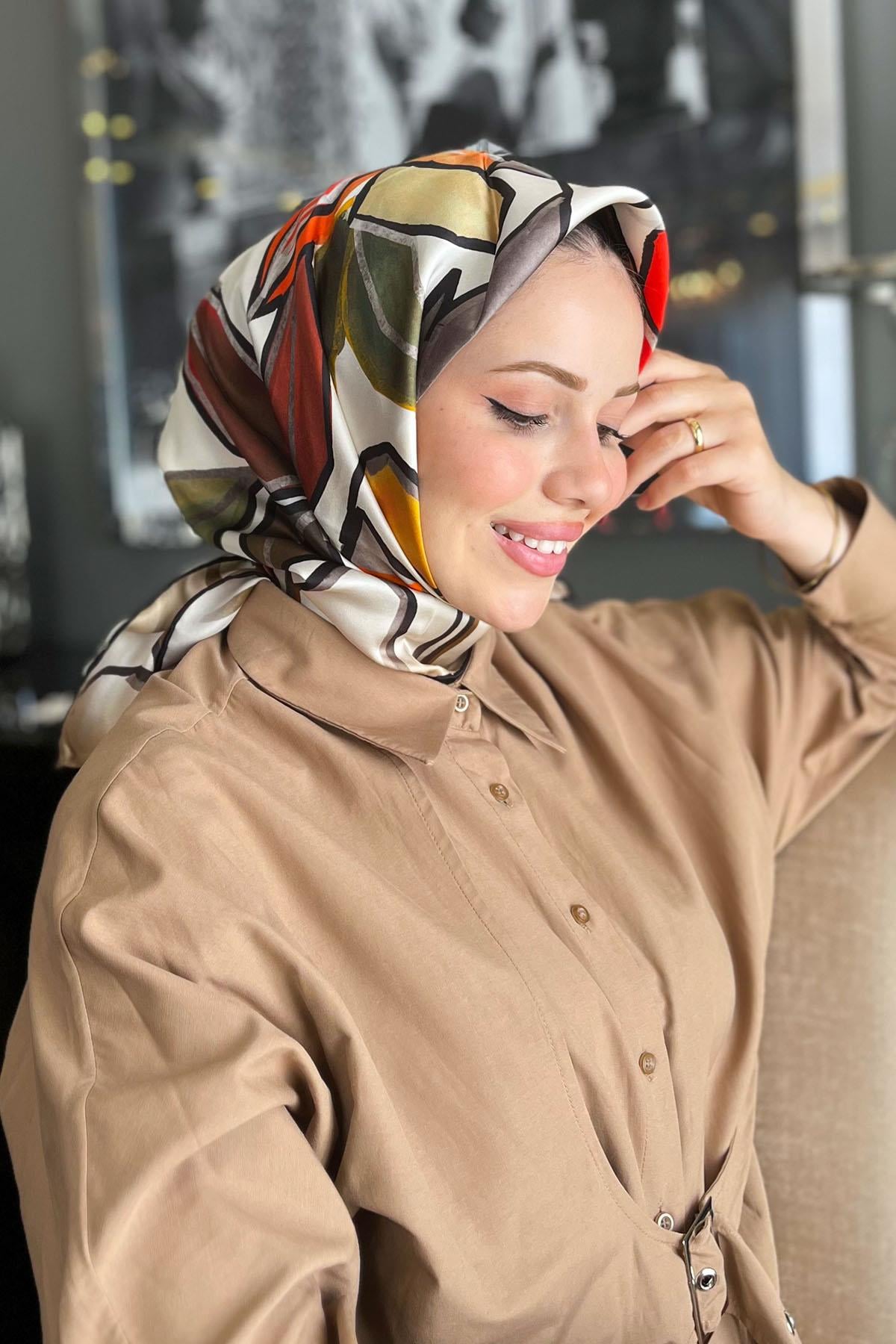 Armine İpek Eşarp 2023 İlkbahar-Yaz - 8962D-36 - Sura